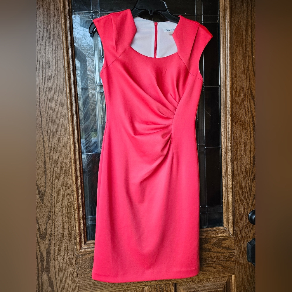 Calvin Kelin Coral Dress Size 2